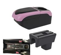 RORVECQ Per Suzuki Per Swift 2005-2024 Portabracciolo Accessori Auto Dettagli Interni Scatola Di Immagazzinaggio Pezzi Di Retrofit(Black Pink)