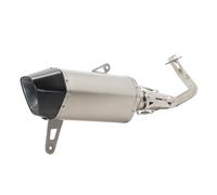 RORVECQ Per SYM Per Husky ADV300 Tubo Di Scarico In Fibra Di Carbonio E Acciaio Inossidabile Accessori Per Modifica Sistema Completo