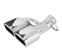 RORVECQ Per Toyota Per Noah Per Voxy Serie 80 Terminale Silenziatore Scarico Acciaio Inox Uscita Quadrata Tubo Scarico Terminale Ingresso 63mm(Argento)