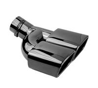 RORVECQ Per Toyota Per Noah Per Voxy Serie 80 Terminale Silenziatore Scarico Acciaio Inox Uscita Quadrata Tubo Scarico Terminale Ingresso 63mm(NERO)