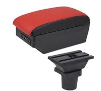 RORVECQ Per Toyota Per RAV4 Portabracciolo Auto Parti Interne Scatola Di Archiviazione(C5 black border 7USB)