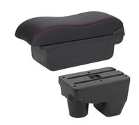 RORVECQ Per Toyota Per Yaris Per Elegant 2021-2024 Bracciolo Auto Portariviste Ricambi Retrofit Bracciolo Interno(C1 Nero rosso NO USB)