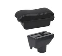 RORVECQ Per TOYOTA Per Yaris Per Vitz Box Bracciolo Auto Box Ripostiglio Centrale Accessori Auto Restyling Interni(A2 Black white NO USB)