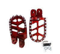 RORVECQ Per Transalp 600 XL600V 1987-1999 Motociclo Poggiapiedi Alluminio Resistente Antiscivolo Pedale Accessori(ROSSO)