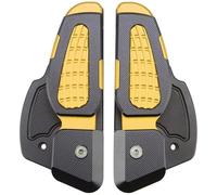 RORVECQ Per Vespa Per Primavera Per Sprint 125 150 2017-2020 Moto Poggiapiedi Passeggero Posteriore Catapult Pedane Pieghevoli Estensibili(Oro)