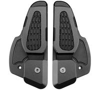 RORVECQ Per Vespa Per Primavera Per Sprint 125 150 2017-2020 Moto Poggiapiedi Passeggero Posteriore Catapult Pedane Pieghevoli Estensibili(NERO)