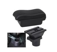 RORVECQ Per VW UP Scatola Bracciolo Per S&koda Per Citigo Per Seat Mii Console Bracciolo Auto Scatola Di Archiviazione Accessori Auto Retrofit(B3 Nero bianco 3USB)