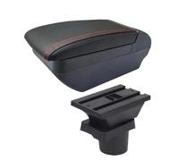 RORVECQ Per VW UP Scatola Bracciolo Per S&koda Per Citigo Per VW UP Per Seat Mii Scatola Bracciolo Auto Console Scatola Di Archiviazione(F linea rossa Nessuna USB)