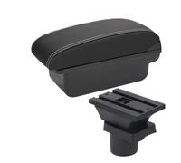RORVECQ Per VW UP Scatola Bracciolo Per Seat Per Mii Per S&koda Per Citigo Scatola Di Archiviazione Console Bracciolo Auto Scatola Bracciolo Auto(C3 Nero bianco NOUSB)