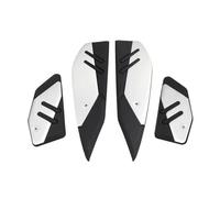 RORVECQ Per Y&amaha Per XMAX 300 Per X-MAX 300 Per XMAX300 Per XMAX250 400 Pedane per moto Piastra Piastra pedale antiscivolo Poggiapiedi Cuscinetti per piedi(Argento)