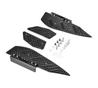 RORVECQ Per Y&amaha Per XMAX300 xmax300 2017-2025 Poggiapiedi Pedale del piede Pedana Piastra del piede Accessori Moto(NERO)