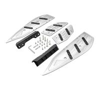 RORVECQ Per Y&amaha XMAX300 Xmax300 2017-2025 Poggiapiedi Pedinale Pedana Pedale Accessori Moto(Argento)