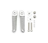 RORVECQ Poggiapiedi Anteriore Posteriore Per Y&amaha R1 R6 FZ6 XJ6 FZ8 FZ1 Accessori Pedalina Moto(Argenteo,Posteriore)
