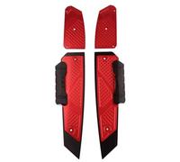 RORVECQ Poggiapiedi Pedana Solette Pedale Piastra Per FORZA 300 2018-2023 Accessori Moto Antiscivolo(ROSSO)