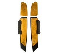 RORVECQ Poggiapiedi Pedana Solette Pedale Piastra Per FORZA 300 2018-2023 Accessori Moto Antiscivolo(Oro)