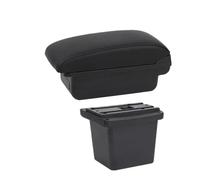 RORVECQ Portabraccio Auto Scatola Portaoggetti Bracciolo Per Hyundai Per Elantra Per Touring I30 FD I30cw 2007 2008 2009 2010 2011(Una linea nera Nessuna USB)