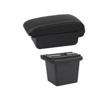 RORVECQ Portabraccio Auto Scatola Portaoggetti Bracciolo Per Hyundai Per Elantra Per Touring I30 FD I30cw 2007 2008 2009 2010 2011(B white line 3USB)
