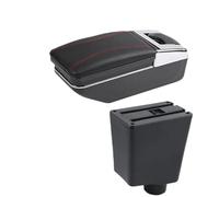 RORVECQ Portabracciolo Auto Accessori Componenti Di Stoccaggio Retrofit Interno Specifico Per R&enault Per Captur Per Clio 3 III(Una linea rossa NON USB)