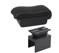 RORVECQ Portabracciolo Auto Per R&enault Per Clio 5 Portabracciolo Per R&enault Per Captur Per Clio5 Vanità Centrale(B3 Nero bianco 3USB)