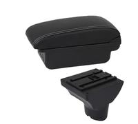 RORVECQ Portabracciolo Vanetto Centrale Vanetto Interni Parti Retrofit Dedicate Accessori Auto Per Hyundai I20(B1 Nero bianco 3USB)