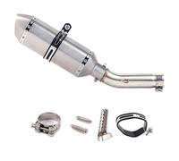 RORVECQ Raccordo Centrale Accessori Modificati Terminale Di Scarico Per Moto Slip-On Per VTEC CB400 CB 400 N SF Per Super Four(Stile B)