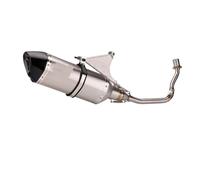 RORVECQ Scarico Completo Per Moto Con Raccordo Anteriore Per Vespa Per Sprint 150 125 3V Per Primavera 150ie 125ie 2017 2018 2019 2020(Stile B)
