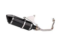 RORVECQ Scarico Completo Per Moto Con Raccordo Anteriore Per Vespa Per Sprint 150 125 3V Per Primavera 150ie 125ie 2017 2018 2019 2020(Style C)