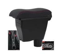 RORVECQ Scatola Bracciolo Auto Ricambi Retrofit Scatola Di Archiviazione Interni Per Mercedes Per Smart 453 Per Fortwo Per Forfour 2015-2019(A 6 leather 3usb)