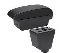 RORVECQ Scatola Bracciolo Per R&enault Per Clio 4 Bracciolo Per Captur Per Clio 3 III IV Scatola Bracciolo Auto Scatola Di Immagazzinaggio Accessori(B3 Nero bianco 3USB)