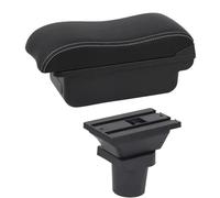 RORVECQ Scatola Bracciolo Per Toyota Per Yaris 3 Hybrid Per Yaris Per Vitz Scatola Bracciolo Auto Modifica Interna Ricarica USB Accessori Auto(C2 Linea Bianca)