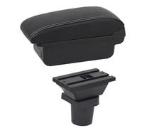 RORVECQ Scatola Bracciolo Per Toyota Per Yaris 3 Hybrid Per Yaris Per Vitz Scatola Bracciolo Auto Modifica Interna Ricarica USB Accessori Auto(B1 Linea Bianca)