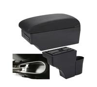 RORVECQ Scatola Portabracciolo Centrale Per N&issan Per NOTE Portabracciolo Auto Dettagli Interni Ricambi Retrofit Scatola Di Archiviazione Posacenere(A2 Black line 7 USB)