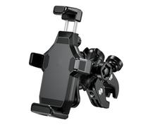 RORVECQ Sfera Manubrio Specchio Anti-Vibrazione Supporto Telefono Moto Forcella Fusto Base Blocco Sicurezza Alta Velocità Bicicletta Scooter(Handlebar Type)