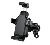 RORVECQ Sfera Manubrio Specchio Anti-Vibrazione Supporto Telefono Moto Forcella Fusto Base Blocco Sicurezza Alta Velocità Bicicletta Scooter(Rearview Mirror Type)