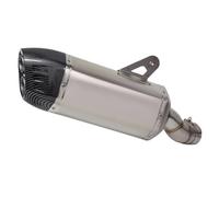 RORVECQ Silenziatore Di Scarico Slip-On Per Moto 60 Mm Giant Shield Pipe Per B&MW R1300GS ADV R1300 GS Per Adventure 2024 2025(Argento)