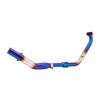 RORVECQ Sistema Di Scarico Completo Per Moto Tubo Collettore In Acciaio Inox Per Y&amaha MT15 R15 V3 V4 2017 2018 2019 2020 2021 2022 2023(Blu)