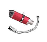 RORVECQ Sistema Di Scarico Completo Per Y&amaha Per Zuma 200cc 150cc GY6 100cc Scooter Silenziatore Anteriore Centrale Modificato(Style F)