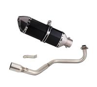 RORVECQ Slip On Per MSX125 Msx 125 Sistema Di Scarico Completo Per Moto 51MM Escape Moto Marmitta Tubo Di Collegamento Anteriore In Acciaio Inossidabile(Stile A)