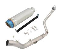 RORVECQ Slip On Per ZONTES GK350 GK350R GK 350 X S T Sistema Di Scarico Completo Per Moto Escape Modify Marmitta Con Raccordo Anteriore(Style H)