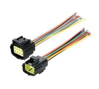 RORVECQ Spina Maschio Femmina Per Connettore Auto | Terminale Di Cablaggio Elettrico Impermeabile Automatico AMP 1/2/3/4/6/8/10/12/16 Pin IP67(8 Pin)