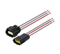 RORVECQ Spina Maschio Femmina Per Connettore Auto | Terminale Di Cablaggio Elettrico Impermeabile Automatico AMP 1/2/3/4/6/8/10/12/16 Pin IP67(3 Pin)