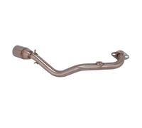 RORVECQ Terminale Di Scarico Anteriore Per Moto Silenziatore Scooter Modificato Slip On Per Y&amaha Per Cygnus-X 125 125cc 2015-2019(Argento)
