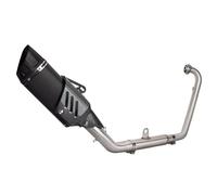 RORVECQ Terminale Di Scarico Per CFMoto NK 250 250NK NK250 300sr NK300 Modificato Escape Raccordo Centrale Anteriore(NERO)