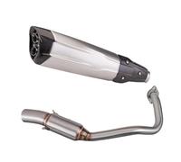 RORVECQ Terminale Di Scarico Per Moto Silenziatore Modificato Accessorio Tubo Di Collegamento Centrale Completo Per Forza300 2018 2019 2020(Stile A)