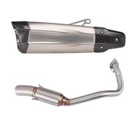 RORVECQ Terminale Di Scarico Per Moto Silenziatore Modificato Accessorio Tubo Di Collegamento Centrale Completo Per Forza300 2018 2019 2020(Style C)