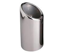 RORVECQ Terminali Scarico Acciaio Inox Per A3 A4 B8 A6 C6 A5 Q5 Q7 Q3 A1 A8 76mm Accessori Auto(Argento,1 pz)