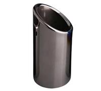 RORVECQ Terminali Scarico Acciaio Inox Per A3 A4 B8 A6 C6 A5 Q5 Q7 Q3 A1 A8 76mm Accessori Auto(NERO,1 pz)