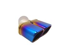 RORVECQ Tubo Di Scarico Dell'automobile È Adatto Per N&issan Qashqai Sezione Di Coda Esterna Del Silenziatore Ugello Di Scarico(Blu,Doppio tubo)
