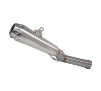 RORVECQ Tubo Di Scarico Slip-On Per B&MW F900R F900XR 2020 2021 2022 2023 2024 2025 Adattatore Per Tubo Di Scarico Centrale Per Moto Arro Con DB Killer(Argento)