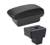 RORVECQ Versione Skyactiv Bracciolo Auto Scatola Di Stoccaggio Accessori Auto Per Mazda CX-3 Bracciolo Retrofit Per Mazda 2(B2 linea nera 3USB)
